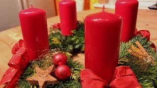 Adventskranz schmücken [upl. by Aloiv42]