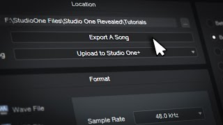 Studio One  How to Export a Song [upl. by Nyleikcaj]