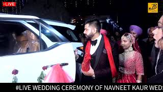 LIVE WEDDING CEREMONY OF NAVNEET KAUR WEDS AMIT  BARINDERA STUDIO  CONTACT  9417305619 [upl. by Cardon]