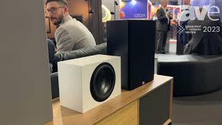 ISE 2023 Lyngdorf Audio Shows MH Series Range CS2 InCabinet Speakers on Steinway Lyngdorf Stand [upl. by Einnek]