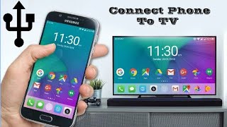 HOW TO CONNECT MOBILE PHONE TO TV  SHARE MOBILE PHONE SCREEN ON TV [upl. by Farly147]