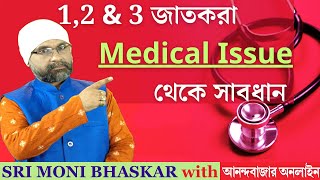 12 amp 3 জাতকরা Medical Issue থেকে সাবধান  Sri Moni Bhaskar amp anandabazarcom  Astrologer In India [upl. by Noimad]