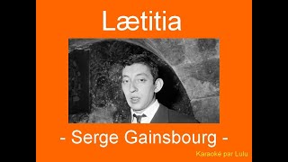 Karaoké Laetitia Serge Gainsbourg [upl. by Ezechiel420]