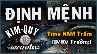 Karaoke Định Mệnh  Song Ca  Thái Tài [upl. by Eynenihc]