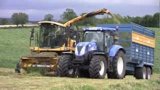 Silage Harvesting with Roger Perry at the Grass amp New Holland Agriculture [upl. by Myer]