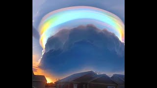 Strange Rainbow Cloud Caught On Camera [upl. by Quinta474]