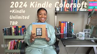 2024 Kindle Colorsoft Unboxing 📦 Adding 20 Kindle Unlimited Books to TBR📚 [upl. by Arorua]