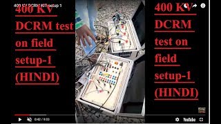 How to setup DCRM test kit400 KV DCRM test field setup1 HINDI💪💡🙂 [upl. by Shandra]