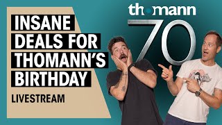 Thomann 70th Anniversary Deals Demo Gibson Squier and more  Livestream with KampG  Thomann [upl. by Sidonnie286]