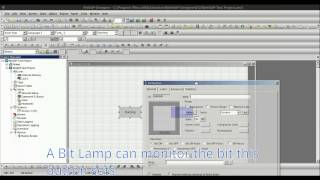 Advantech WebOP Designer HMI Using Bit Lamps amp Buttons Tutorial [upl. by Lynea]