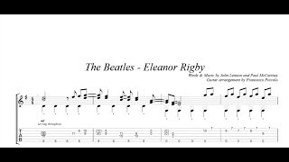 Fingerstyle Guitar TAB  The Beatles  Eleanor Rigby From Hits Collection Nr17 [upl. by Ora470]