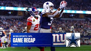 Cowboys pull away from Giants in 2nd half for 1st home win of season  Game Recap [upl. by Amaras152]