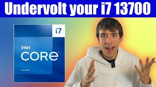 Undervolt your i7 13700 for more FPS and Lower Temperature [upl. by Cas723]