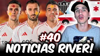 NOTICIAS RIVER PLATE 40  DÍA ACCIDENTADO LAS LESIONES DE ACUÑA BUSTOS Y PEZZELLA LLEGAN O NO [upl. by Margo983]