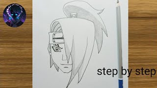 how to draw deidara step by step [upl. by Walcoff]