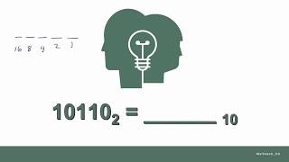 Binary 10110 To Decimal wAudio [upl. by Abehshtab]