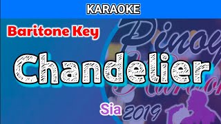 Chandelier by Sia Karaoke  Baritone Key [upl. by Leoline717]