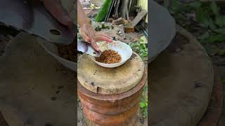 Frying Food  Frying Fish With Beans Mix Ginger [upl. by Papp]