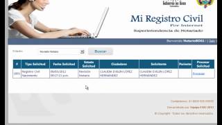 Registro Civil por Internet [upl. by Dibbrun490]