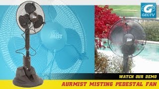 AuraMist Oscillating Pedestal Misting Fan [upl. by Nrojb]