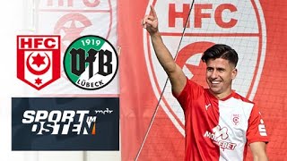 Hallescher FC beendet gegen VfB Lübeck seine NegativSerie  Sport im Osten  MDR [upl. by Anurag]