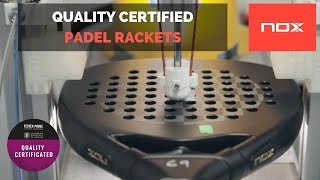 NOX first padel brand to certify the quality of its rackets [upl. by Nishom]