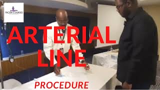 MRCEM OSCE Arterial line procedure [upl. by Nedra]