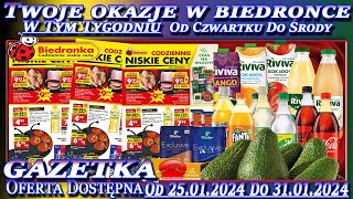 𝐁𝐈𝐄𝐃𝐑𝐎𝐍𝐊𝐀 🐞 Nowa Gazetka Promocyjna Od Czwartku 25012024 W Tym Tygodniu Twoje Okazje w Biedronce [upl. by Haile]