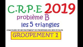 CRPE 2019 groupement 1 Maths Probleme B les 5 carrés algèbre corrigé [upl. by Aldous]