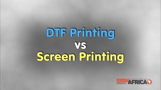 Screen Printing Vs DTF Printing [upl. by Nosydam]