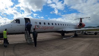 Inaugural Flight with Loganair on a tiny Embraer 145 [upl. by Aneram]