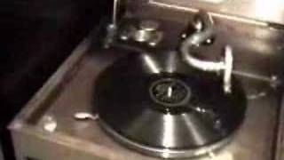 HMV Model 103 gramophone  phonograph playing record [upl. by Ayar]