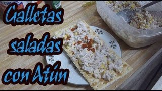 Como preparar galletas saladas con atún [upl. by Richara]