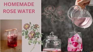 പത്ത് മിനിട്ടിൽ പനിനീർ  HOME MADE ROSE WATER SimpleLivinglz9eq [upl. by Ru]