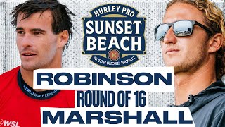 Jack Robinson vs Jake Marshall  Hurley Pro Sunset Beach 2024  Round of 16 [upl. by Hanser]