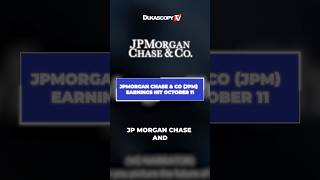 JPMorgan Chase reports earnings October 11 jpmorganbank jpmc earningsreport [upl. by Atsocal944]