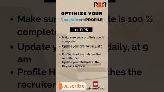 How to optimize your Naukricom profile  Part 1 naukri profile tips jobs [upl. by Assillam]