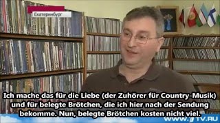 Deutscher Konsul in Russland propagiert die CountryVolksmusik der USA [upl. by Eillime617]