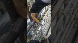 Rebar coupler assembly at jobsite [upl. by Tnattirb]