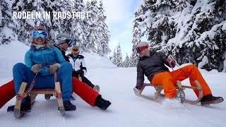 Rodeln in Radstadt  die längste Rodelbahn der Salzburger Sportwelt [upl. by Ylehsa]