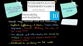 Fundamental of thermodynamics Chapter10 Irreversibility and Availability PART1 [upl. by Alleusnoc]