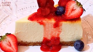 Perfectly Smooth amp Creamy New York Cheesecake [upl. by Abih]