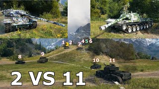 World of Tanks T95FV4201 Chieftain  2 VS 11 [upl. by Petronella]