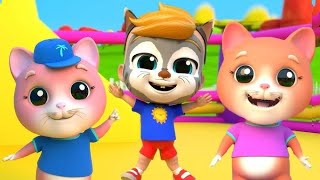 Five little kitten amp nursery rhymes for kidscats songthree little kitten rhyme for kids [upl. by Nosreg]