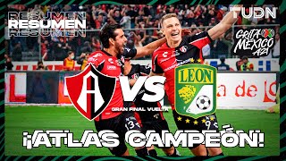 Resumen y goles  Atlas 1430 León  Grita México BBVA AP2021  FINAL Vuelta  TUDN [upl. by Garwin]