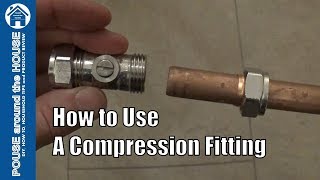 HOW COMPRESSION FITTINGS WORK  Joining Copper Pipes and MLCP Blansol Plumbing [upl. by Crowley]