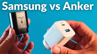 Samsung 25W vs Anker 323 33W Charger comparison [upl. by Tolkan]