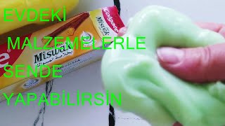 Sıvı sabun ve diş macunu ile slime nasıl yapılırboraxsız tutkalsız HOW TO SLIM LIQUID SOAP DENTAL [upl. by Newo]