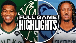 BUCKS at GRIZZLIES  FULL GAME HIGHLIGHTS  October 31 2024 [upl. by Kalam]