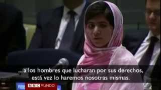 Discurso de Malala Yousafzai en la ONU Sub en español [upl. by Glinys]